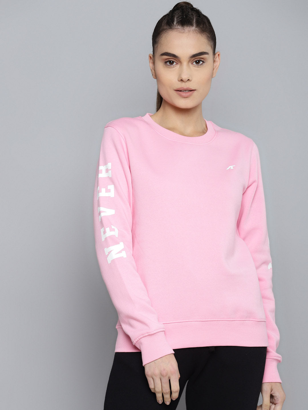 Alcis Women Printed Pink Sweatshirts