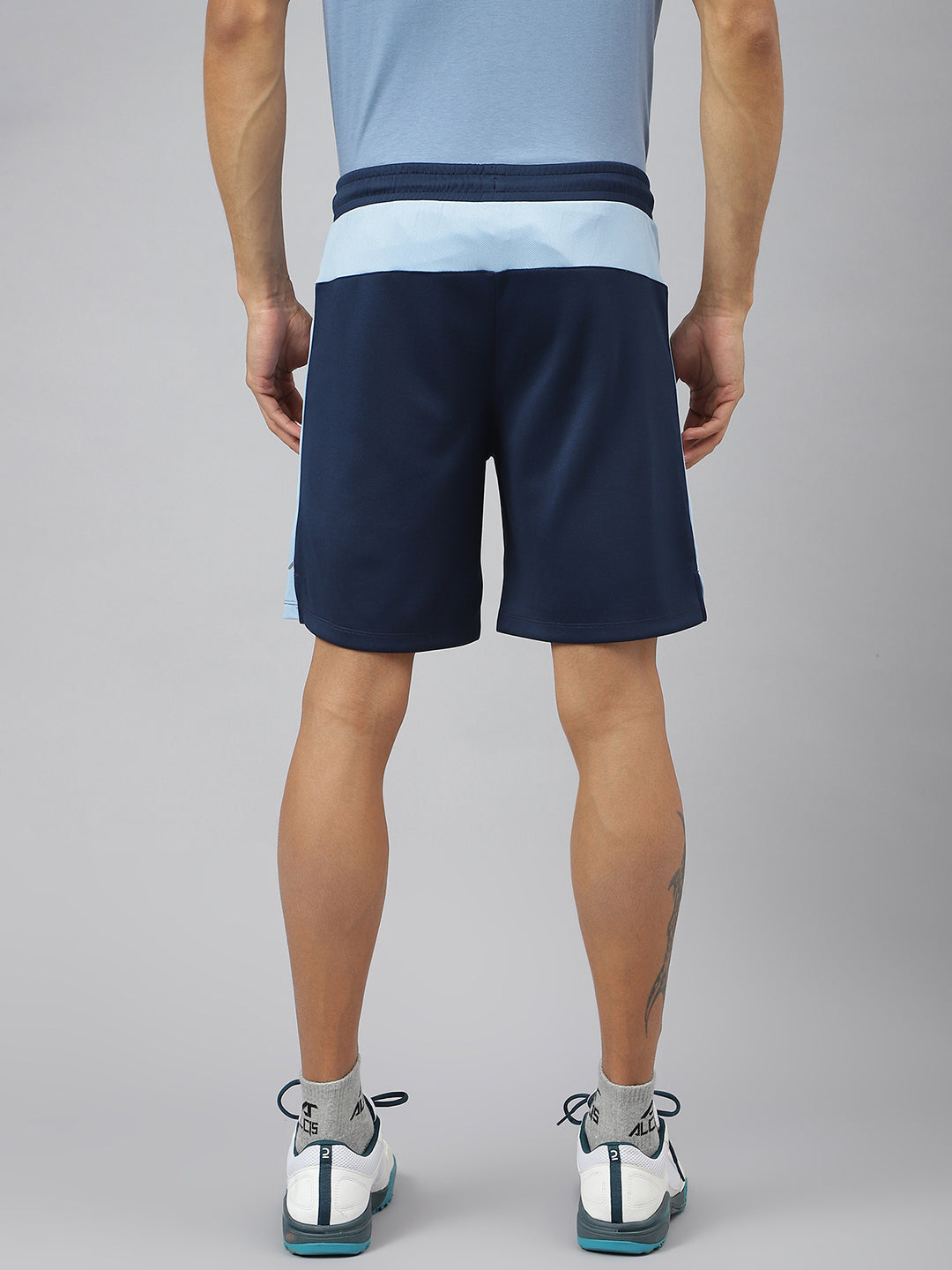 Alcis Men Navy Anti-Static Slim-Fit Everyday Training Shorts