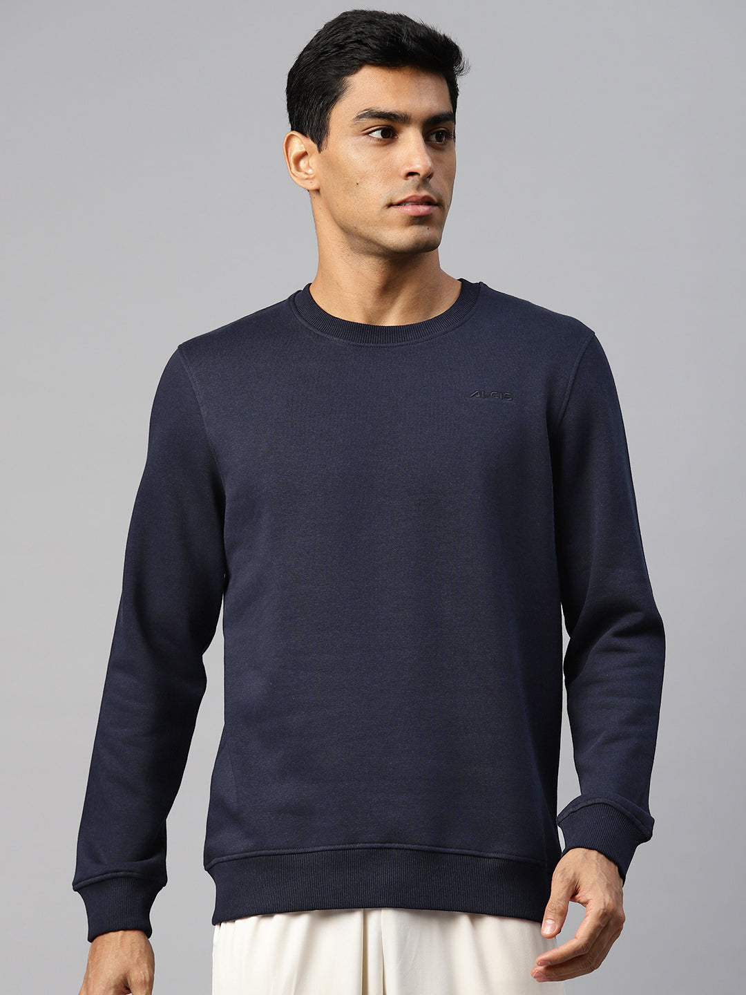 Alcis Men Solid Pullover Sweatshirt