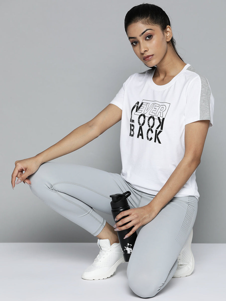 Women Black And White Stretchable Gym T Shirts at Rs 190/piece, Gym  Workout T Shirt in Faridabad