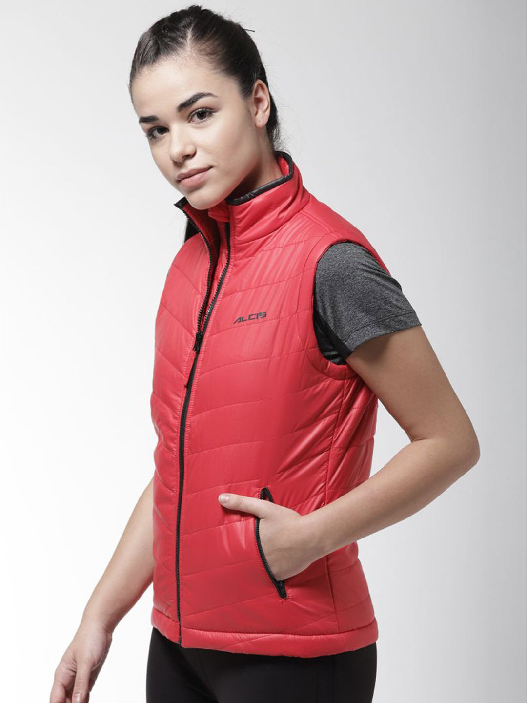 Alcis Womens Red Training Jacket WJKQ03-S