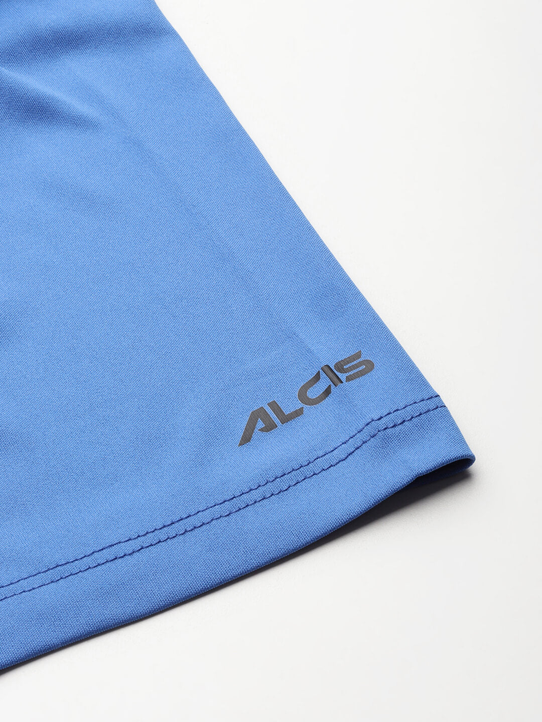 Alcis Men Blue Printed Anti Static Slim Fit Sports T-shirt