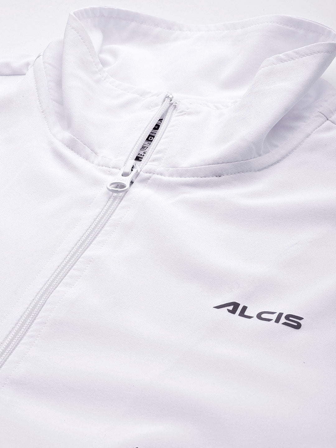 Alcis Men White Solid Jacket