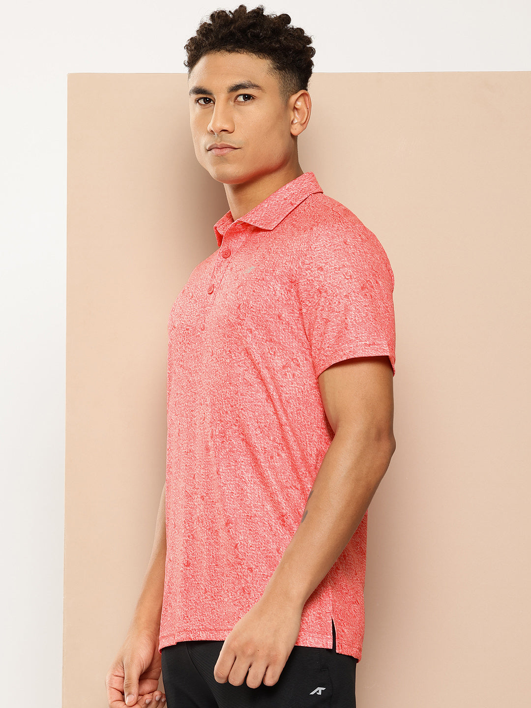 Alcis Men Printed Polo Collar Golf T-Shirt