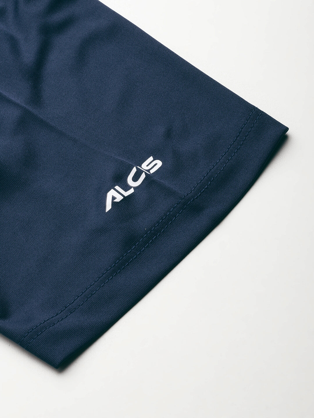 Alcis Men Blue Typography Printed Anti Static Slim Fit Sports T-shirt