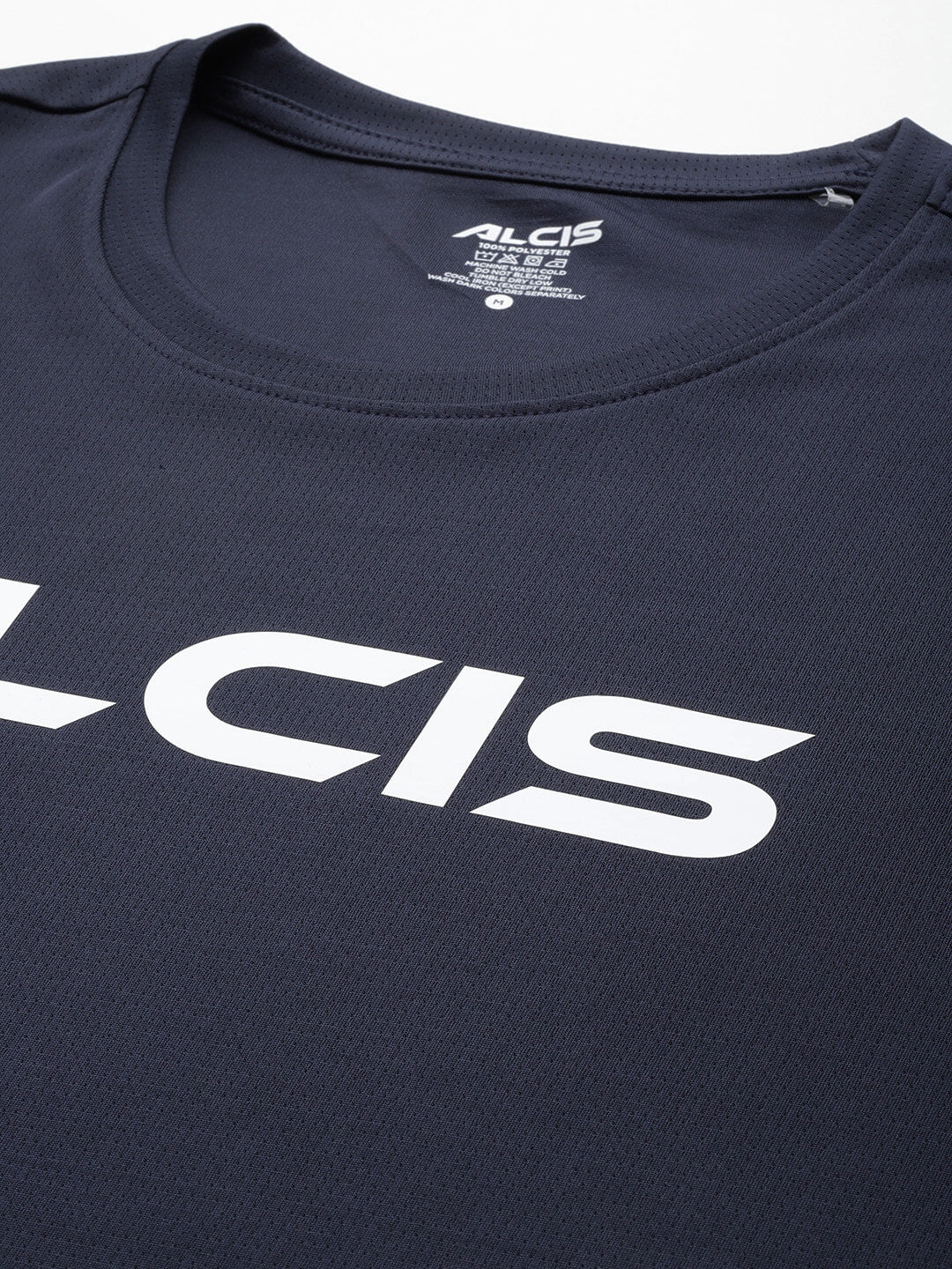 Alcis Men Brand Logo Printed Anti Static Slim Fit T-shirt