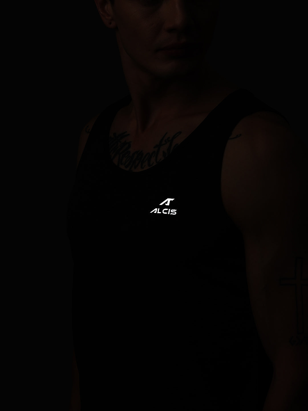 Alcis Men Brand Logo Printed Anti Static Slim Fit T-shirt