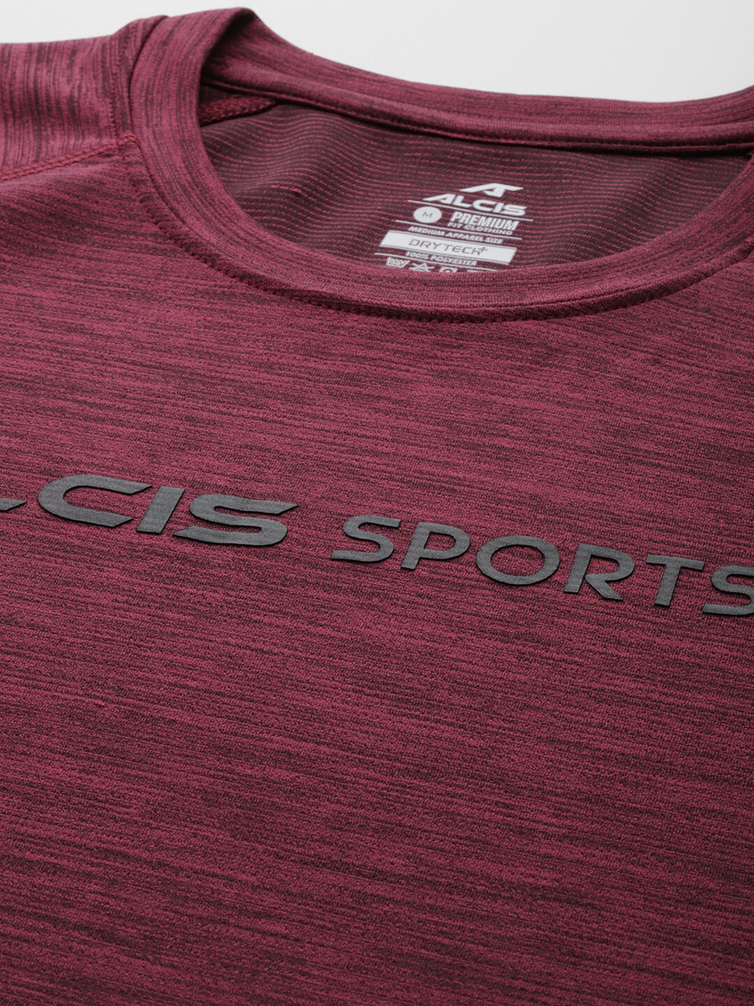 Alcis Typography Printed Dry Tech Slim Fit Training T-shirt