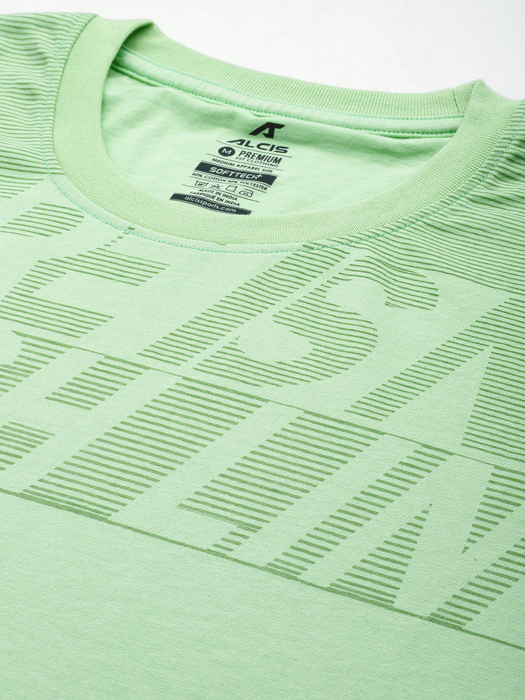 Alcis Men Typography Printed Dry Tech T-shirt