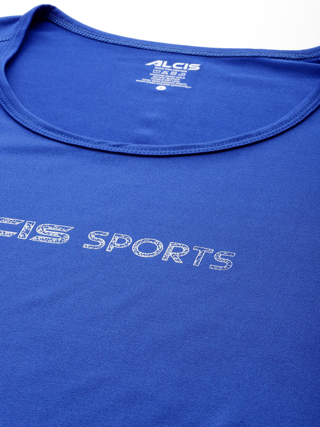 Alcis Typography Printed Anti Static Slim Fit Sports T-shirt
