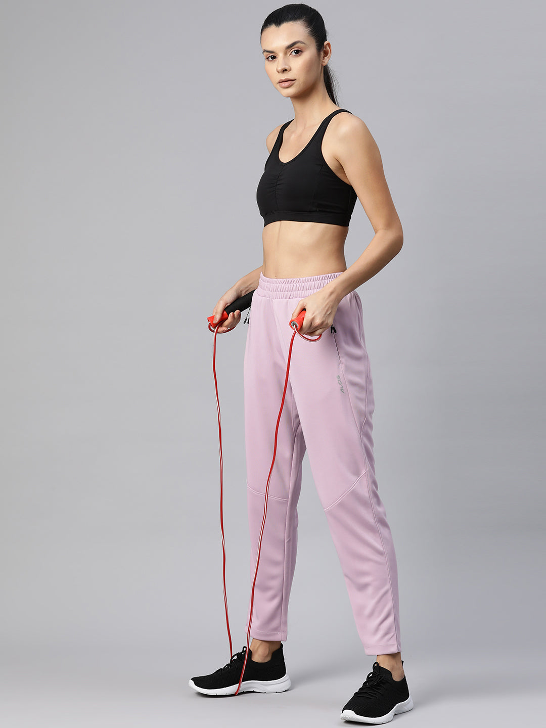 Alcis Women Slim Fit Hyper Hue Performance Reflective Track Pants