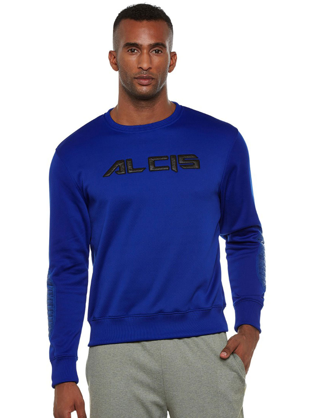 Alcis Men Blue Printed Sweatshirt 113MSS144 113MSS144-S