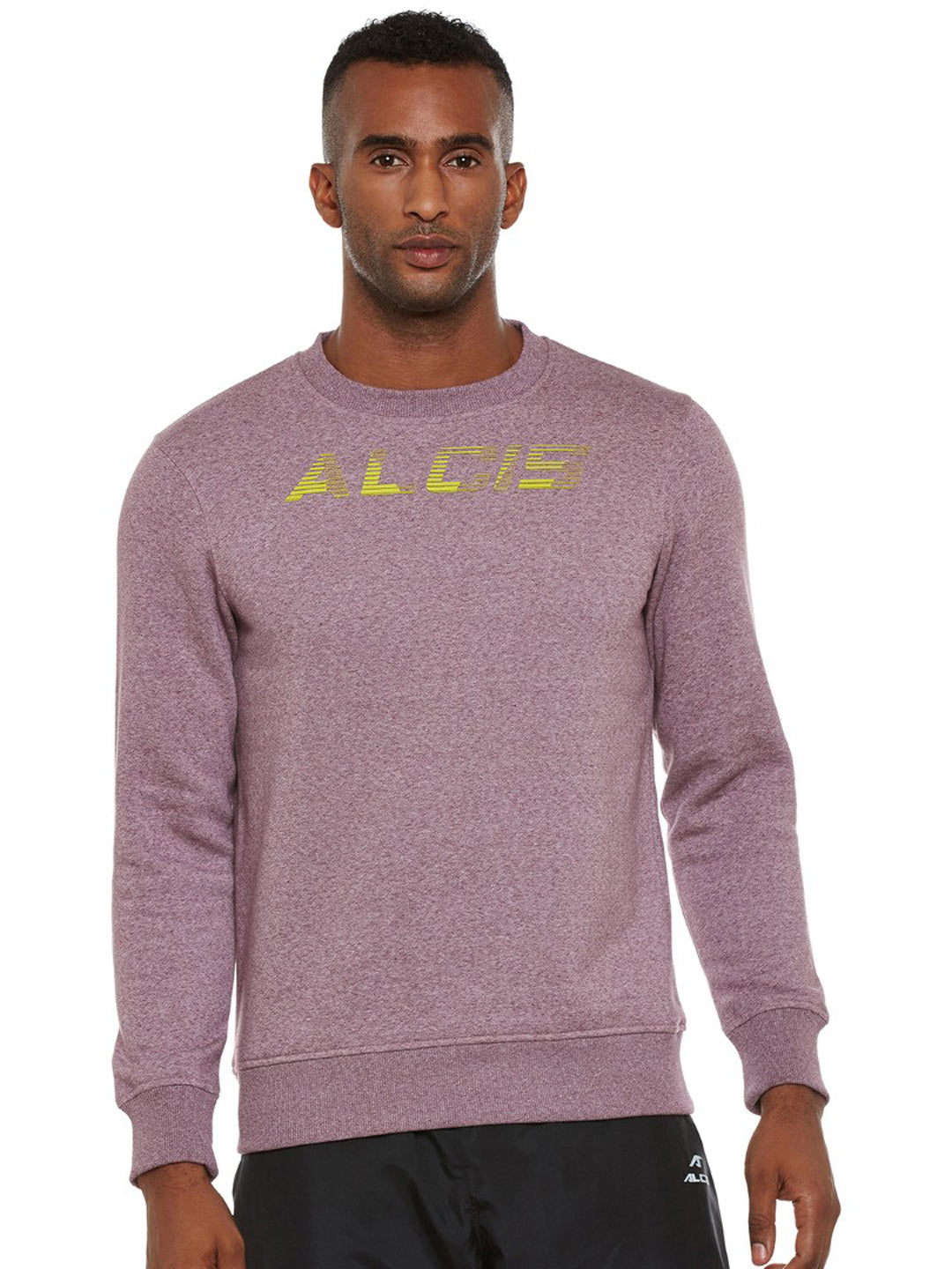 Alcis Mens Purple Sweat Shirt 114MSS147 114MSS147-S