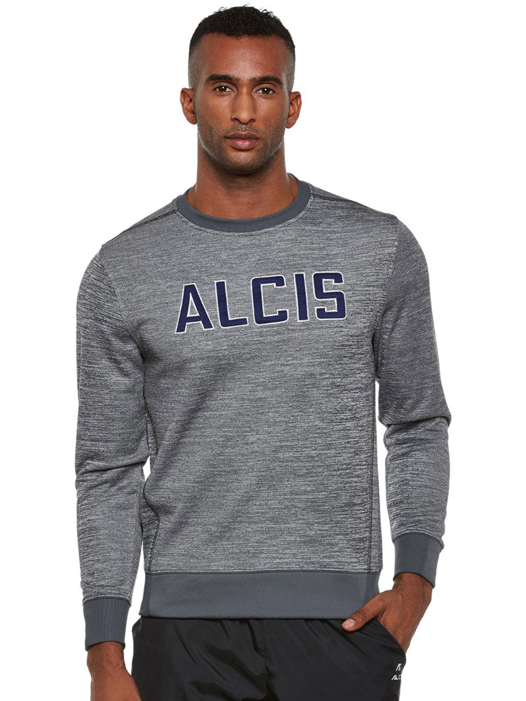 Alcis Mens Grey Sweat Shirt 115MSS150 115MSS150-S