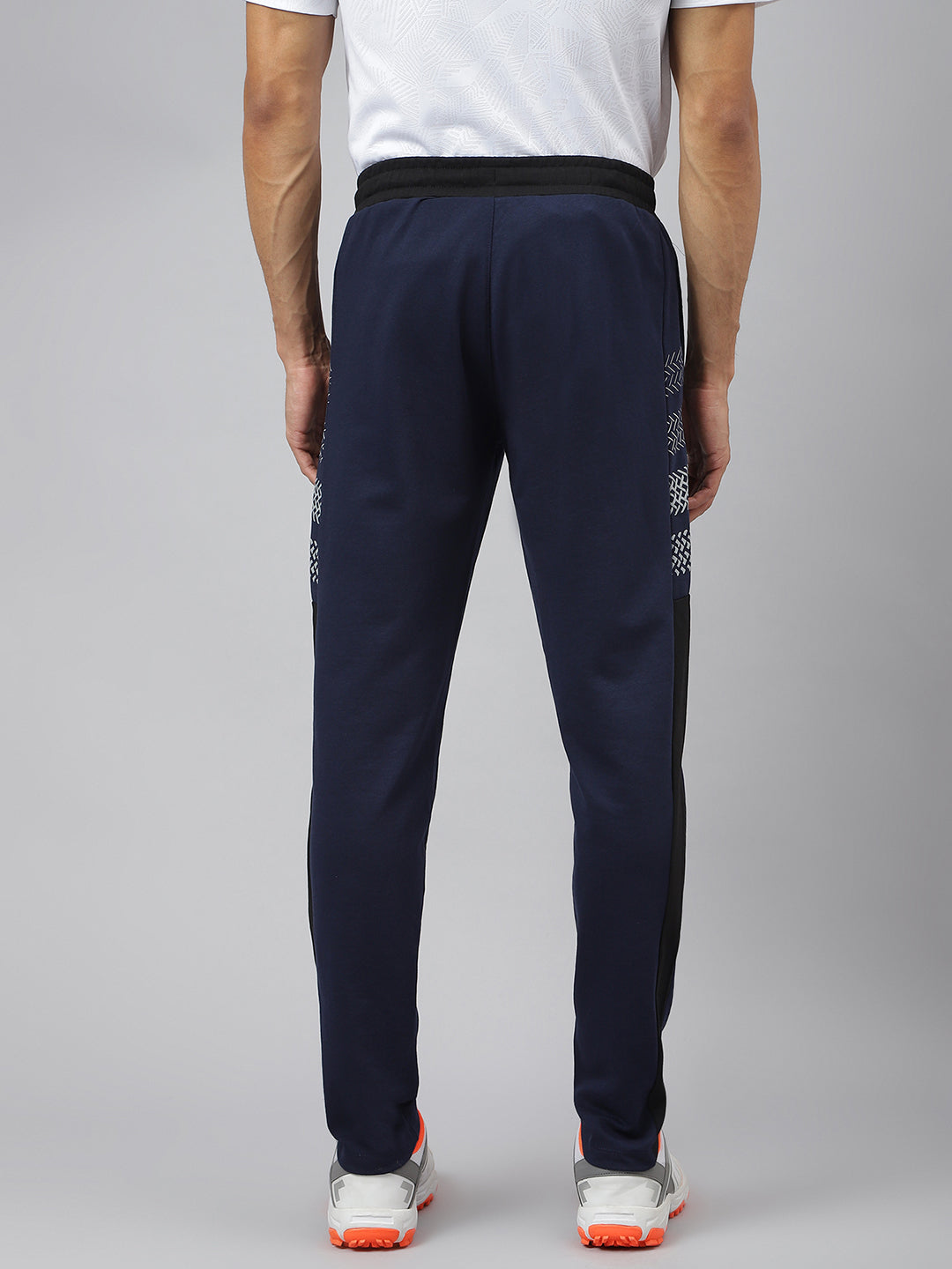 Alcis Men Graphic-Print Dress Blue Soft-Touch Athleisure Track Pants