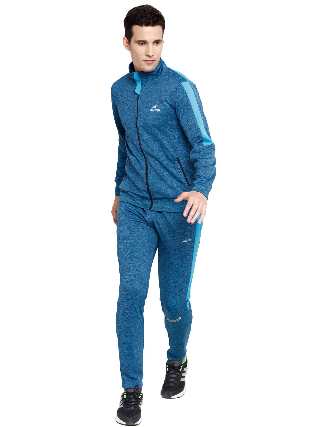 Alcis Men Solid Blue Track Suit