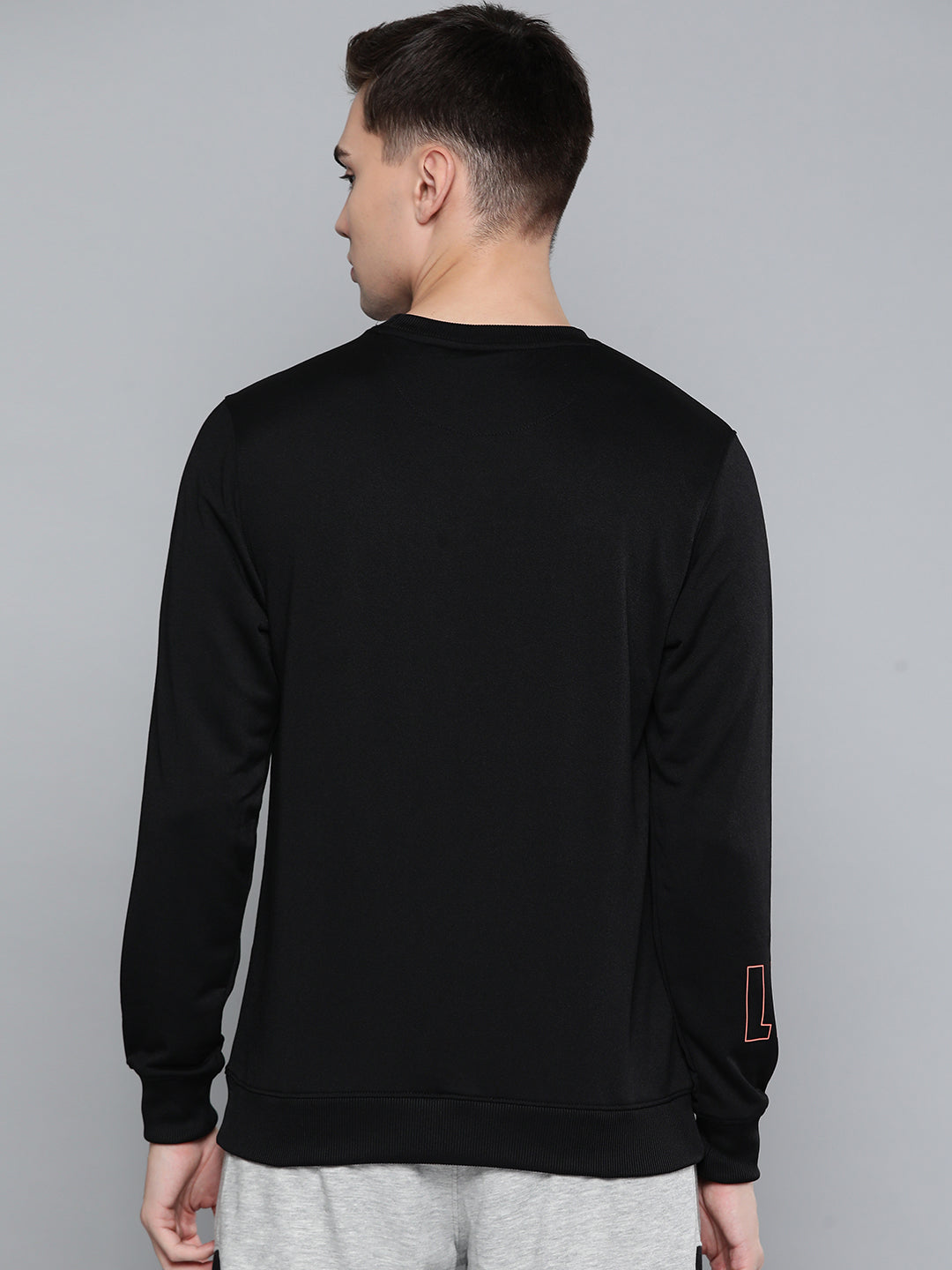 Alcis Men Black Printed Sweatshirt