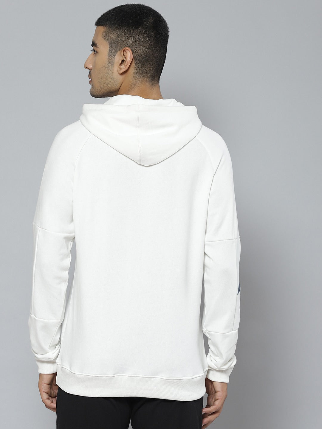 Alcis Men White Hooded Sweatshirt