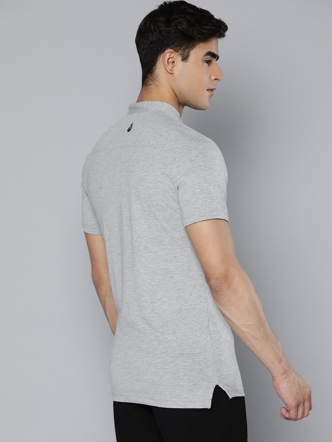 Alcis Men Grey Yoga T-shirt