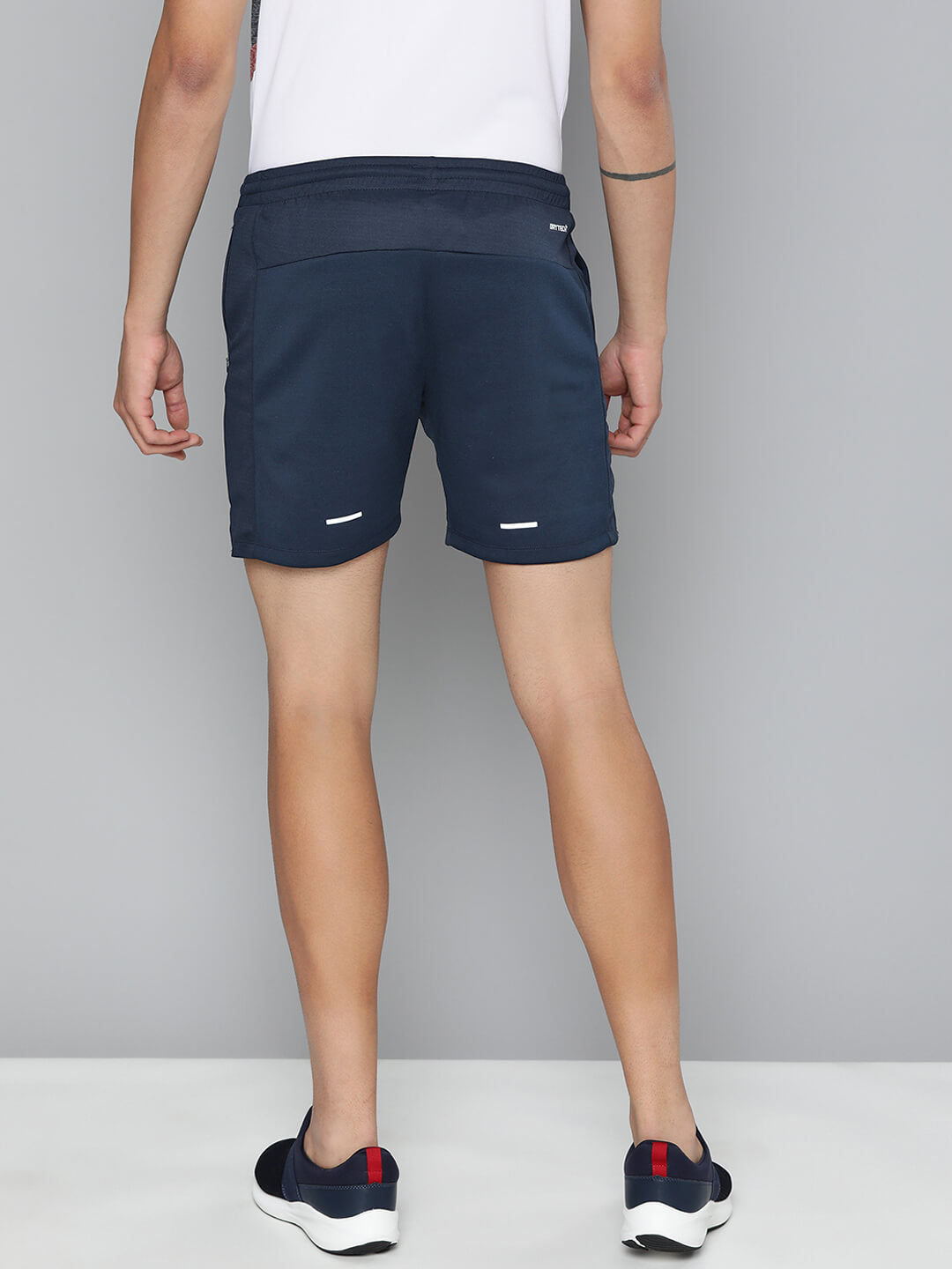 Alcis Men Navy Blue Slim Fit Running Drytech+ Sports Shorts