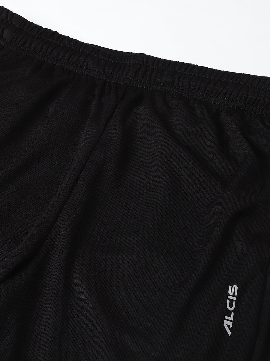 Alcis Men Black AntiStatic SlimFit Training Shorts
