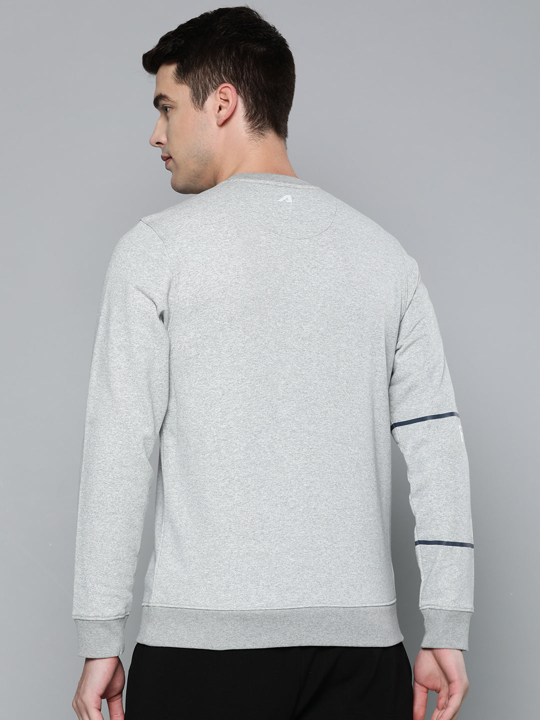 Alcis Men Grey Printed Sweatshirt