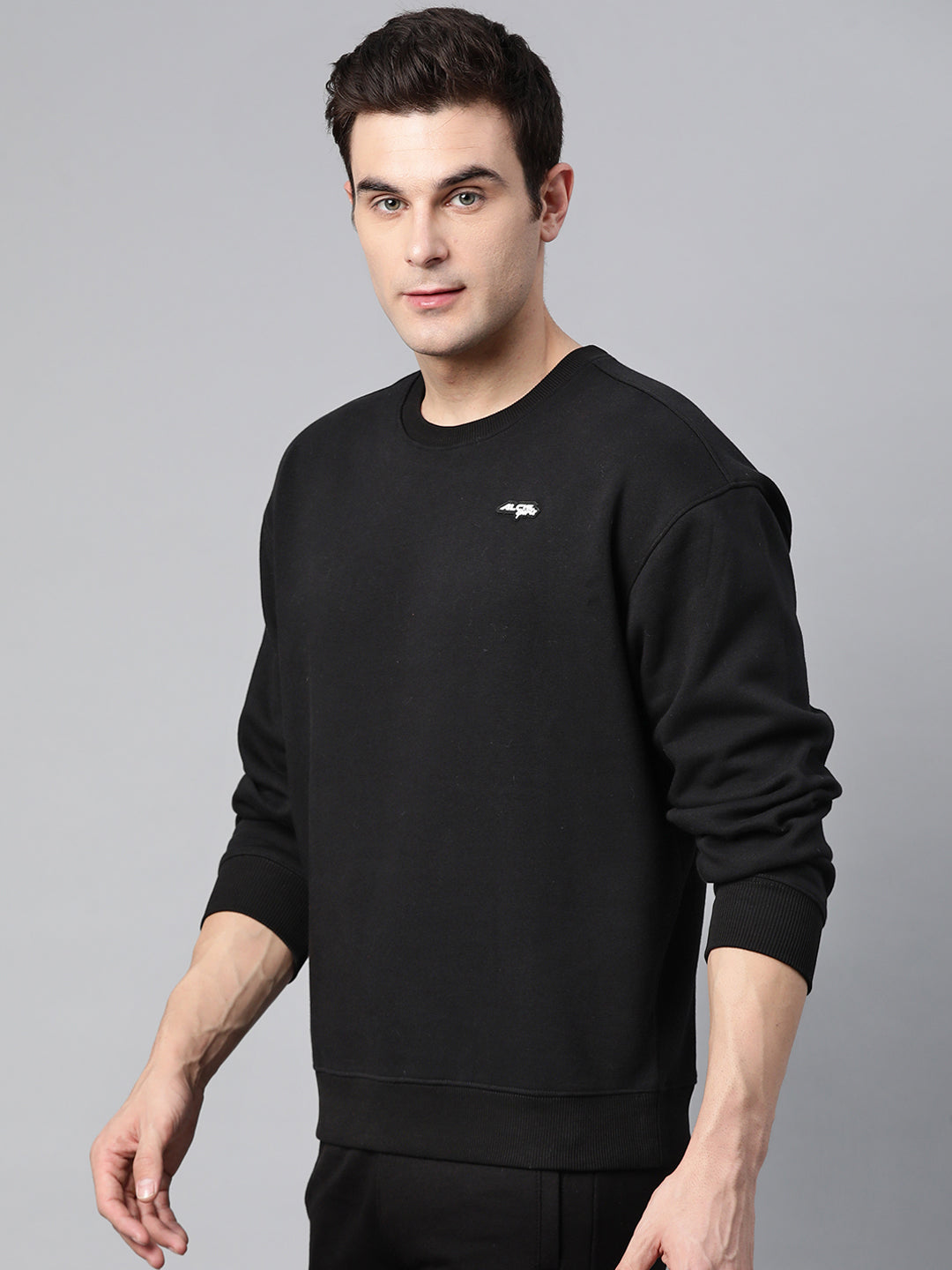 Alcis Men Typography Printed Full Sleeves Pullover Sweatshirt