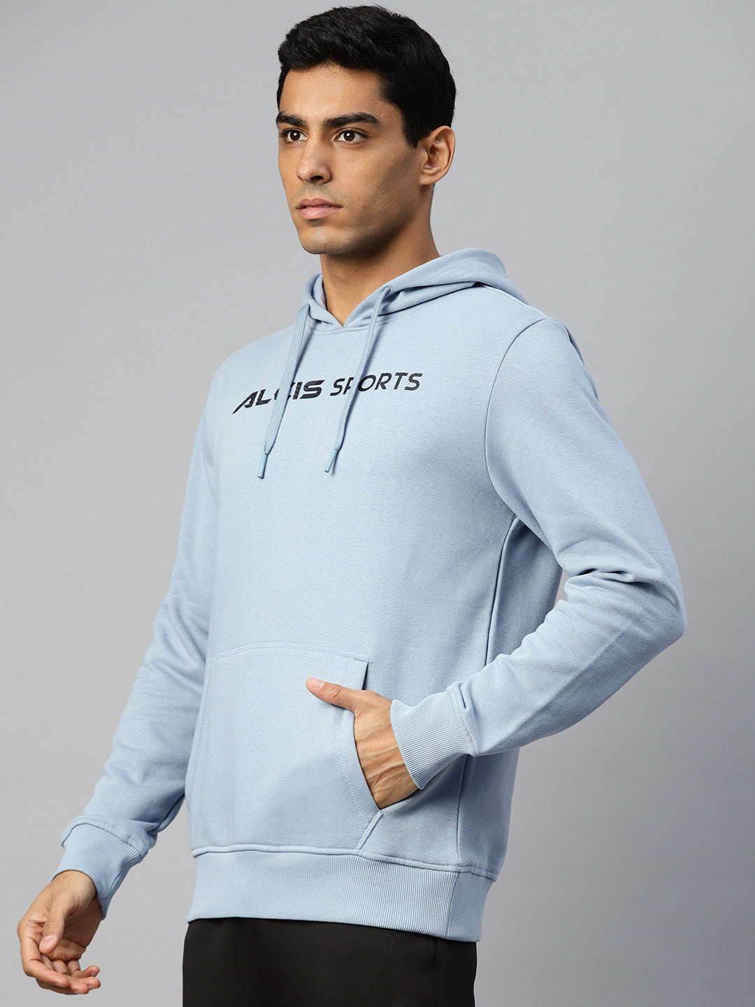 Alcis Men Typography Printed Hooded Sweatshirt