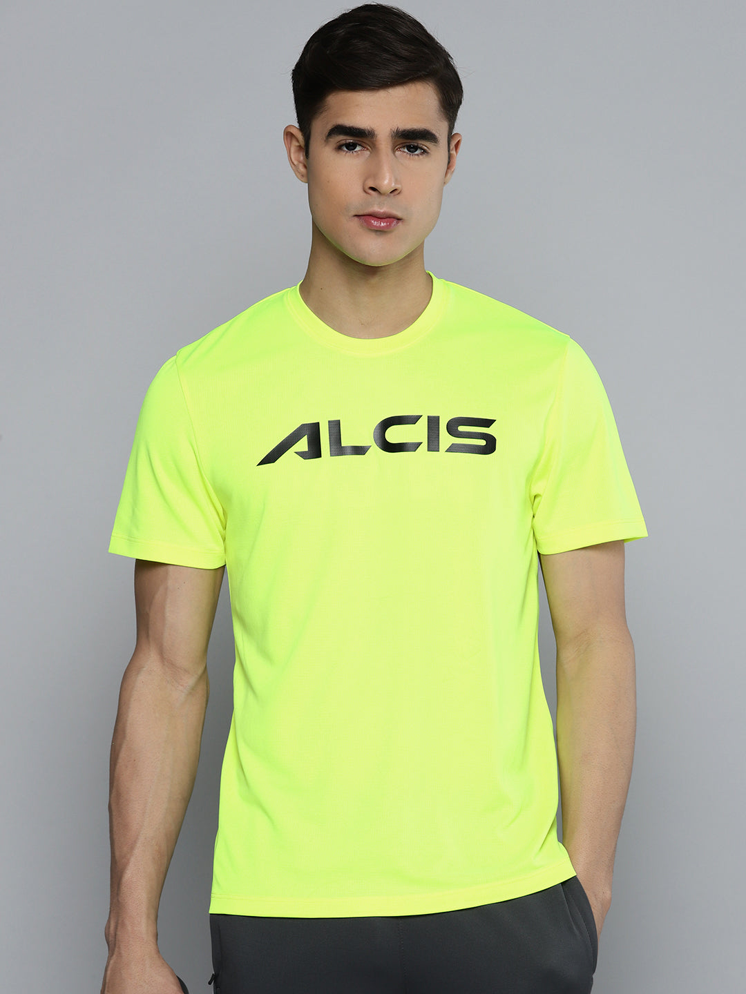 Alcis Men Lime Green Printed Tshirts