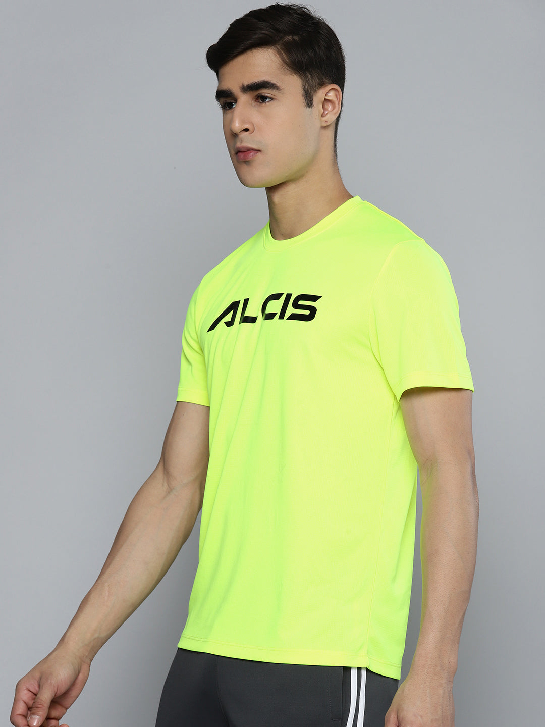 Alcis Men Lime Green Printed Tshirts
