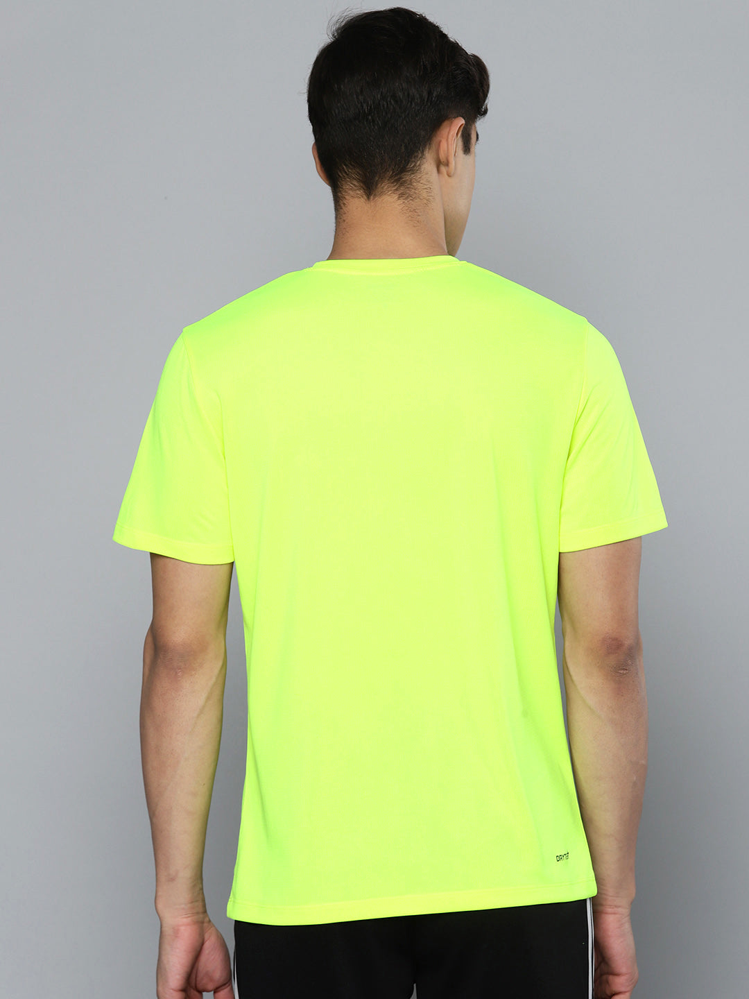 Alcis Men Lime Green Dry Tech Sports T-shirt