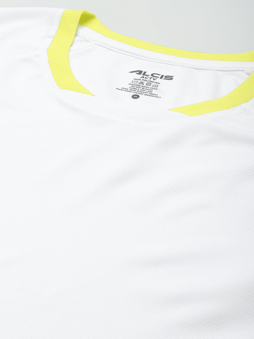 Alcis Men White Typography Printed Slim Fit T-shirt