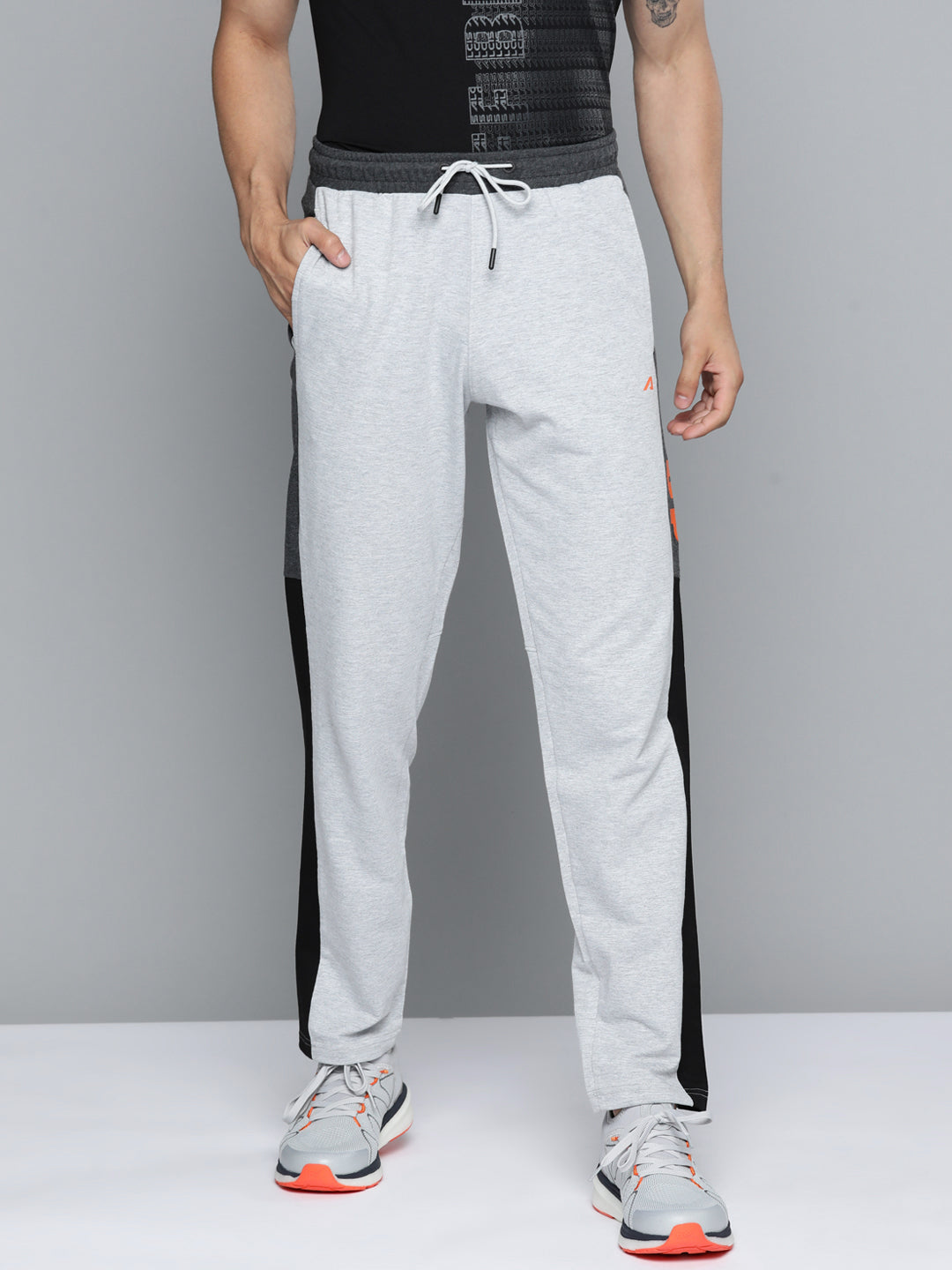 Buy Chkokko Light Grey Cotton Relaxed Fit Track Pants for Mens Online @  Tata CLiQ