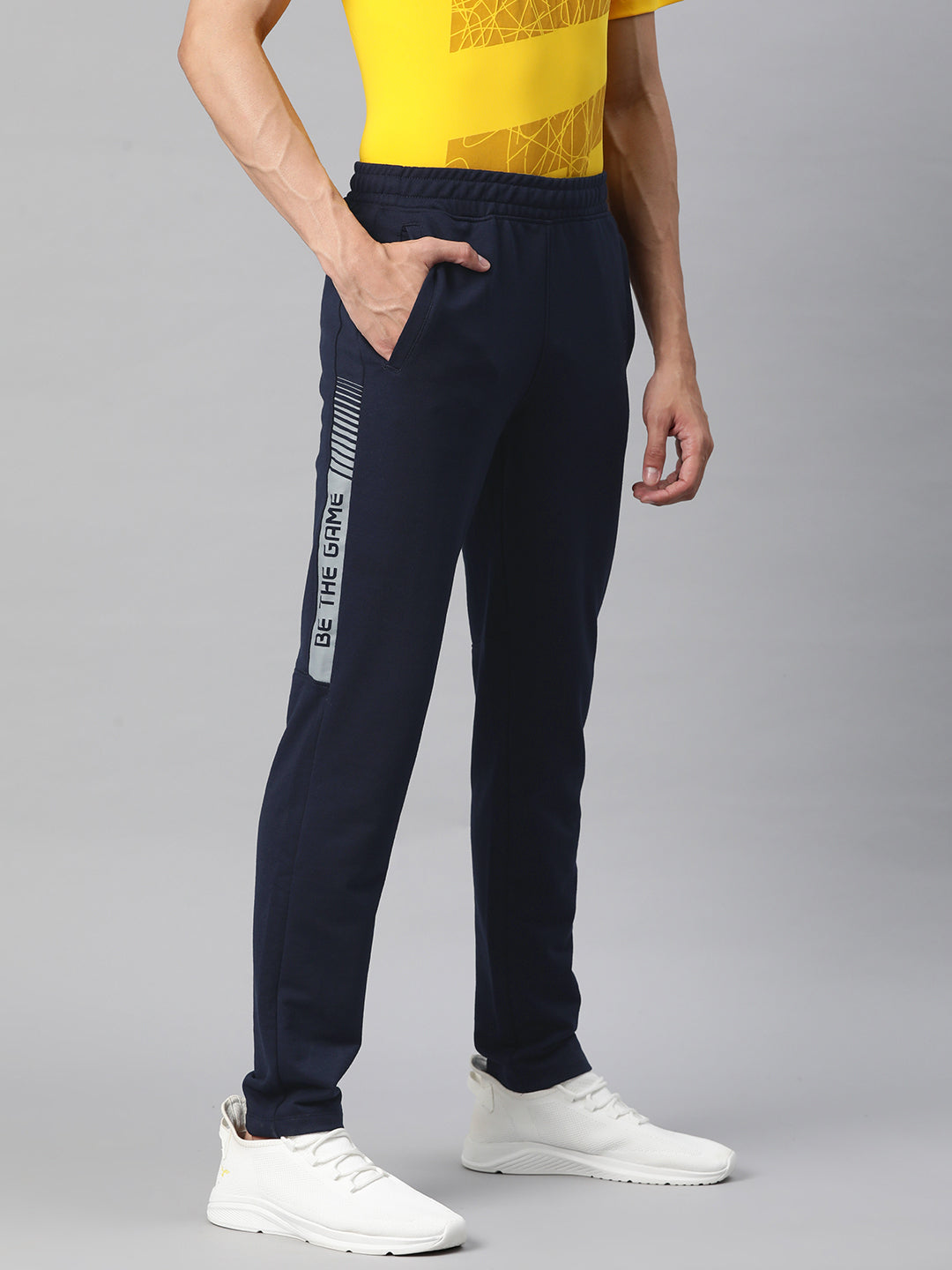 Male Blue Polyester Men Sports Track Pant, Solid at Rs 200/piece in Rohtak