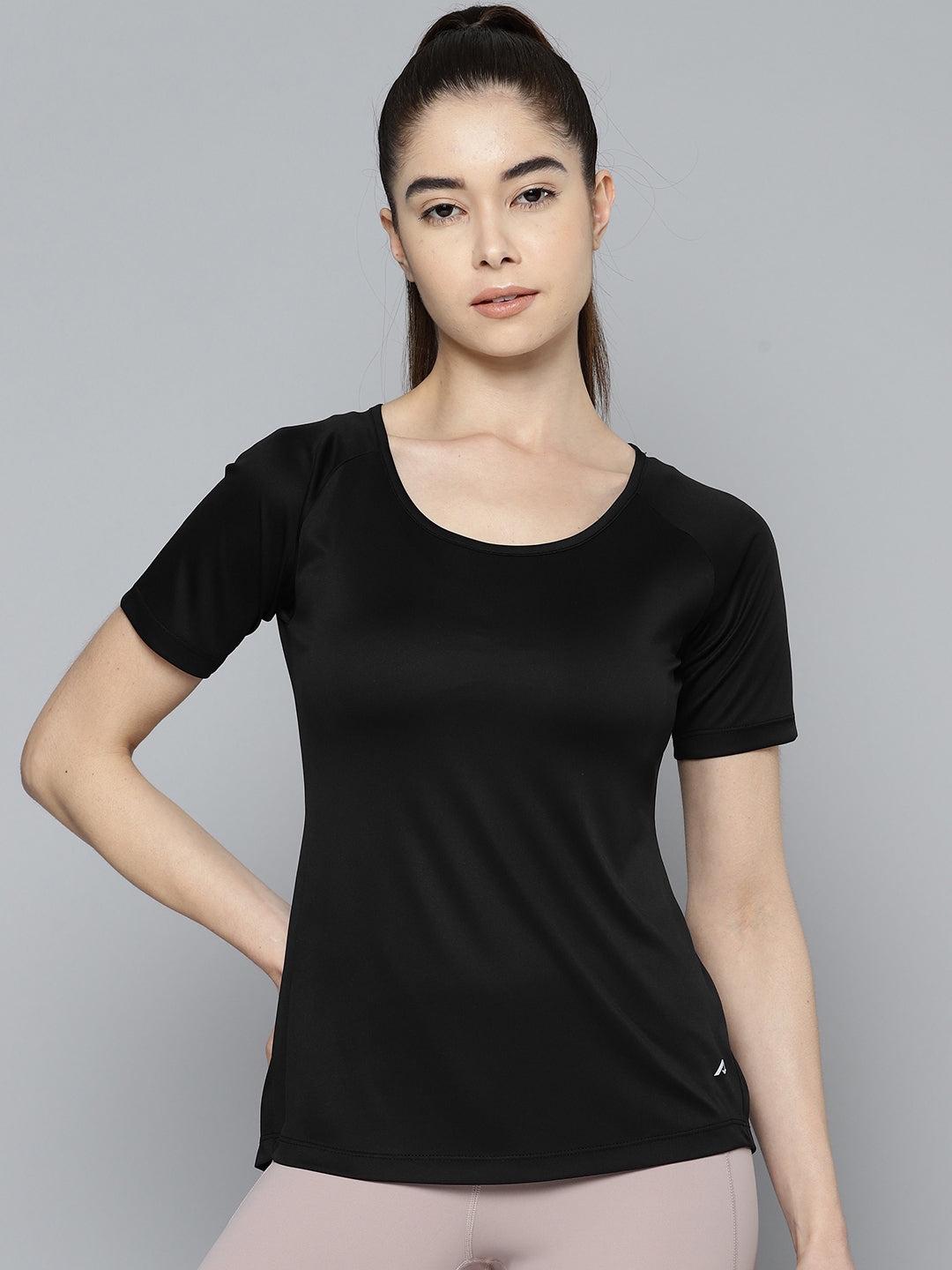 Alcis Women Anti Static Slim Fit Sports Wonder T-shirt