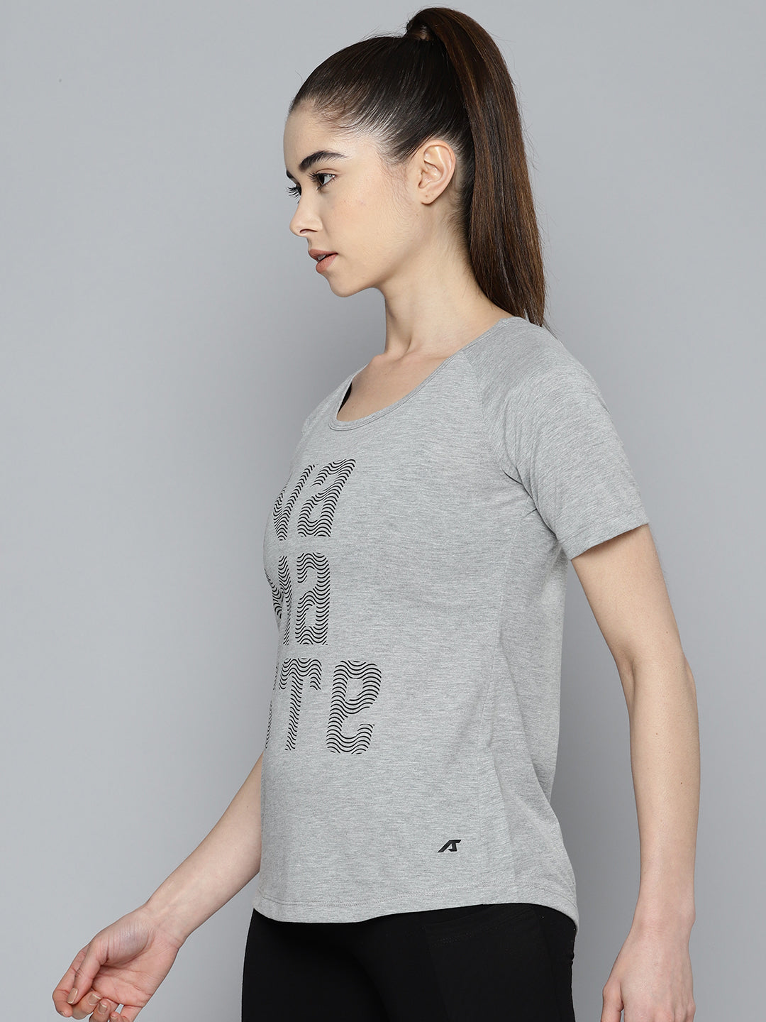 Alcis Women Printed Yoga T-shirt