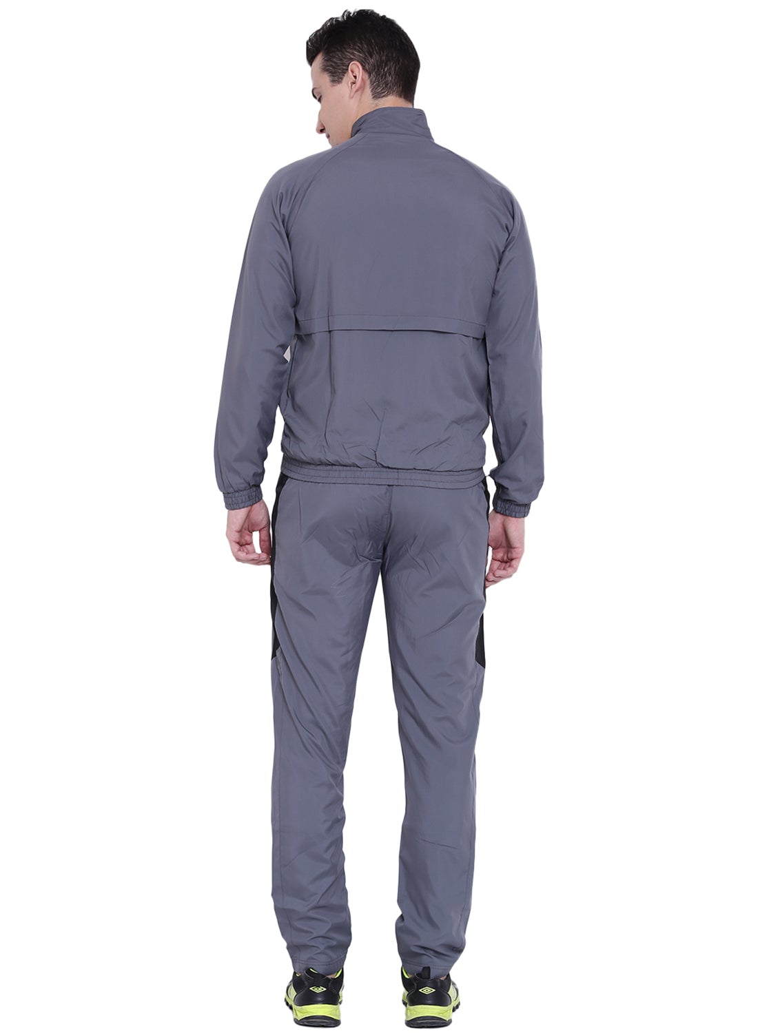 Alcis Men Solid Grey Track Suit