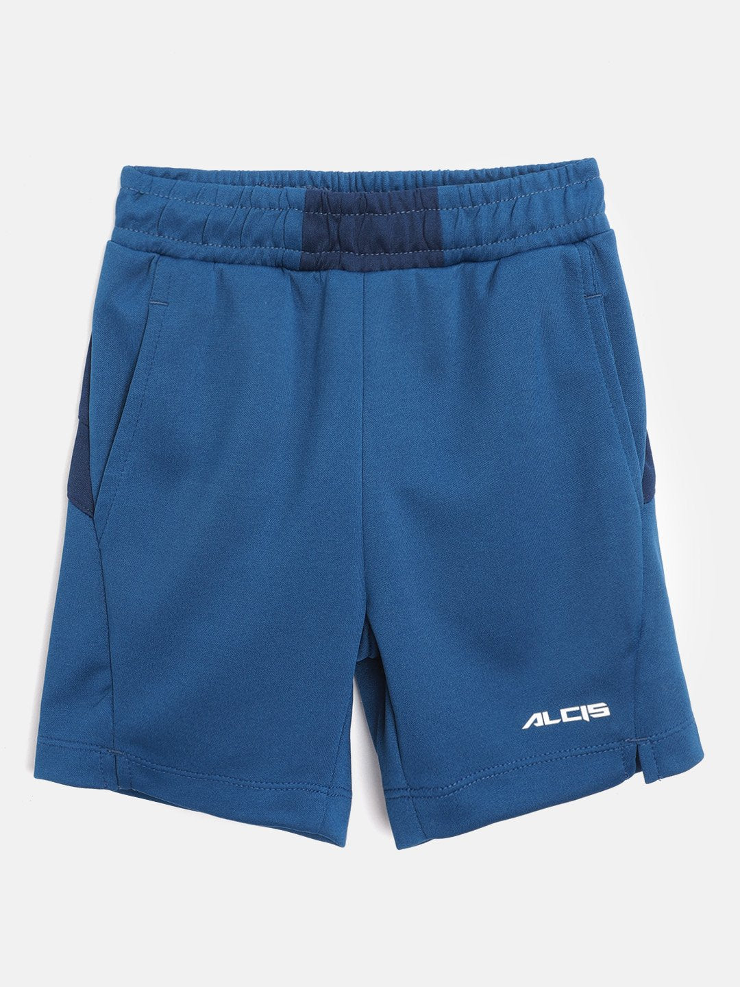 Alcis Boys Blue Printed Back Detail Regular Fit Training Shorts BAS20T713440-4Y