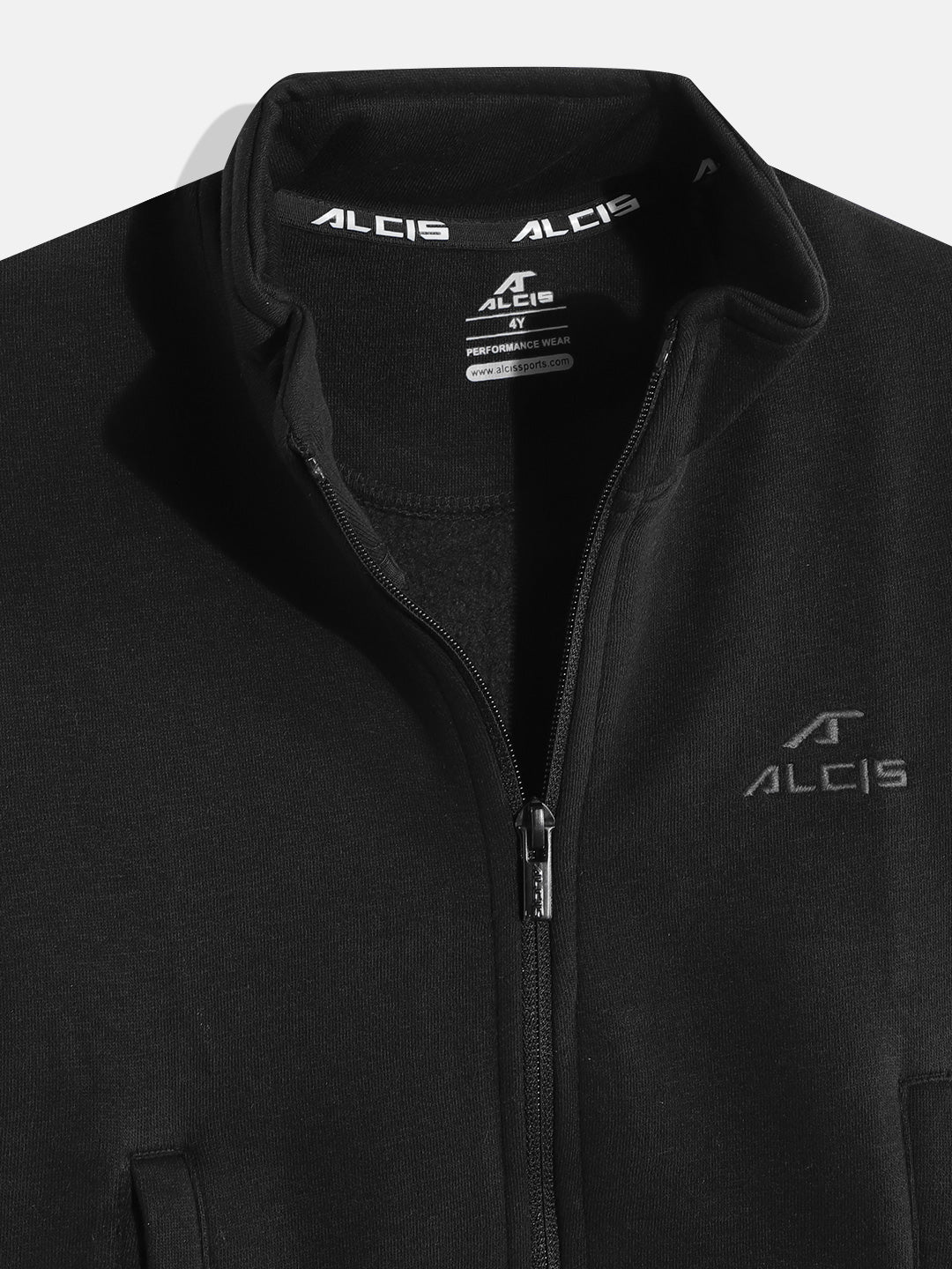 Alcis Boys Black Solid Sweatshirt