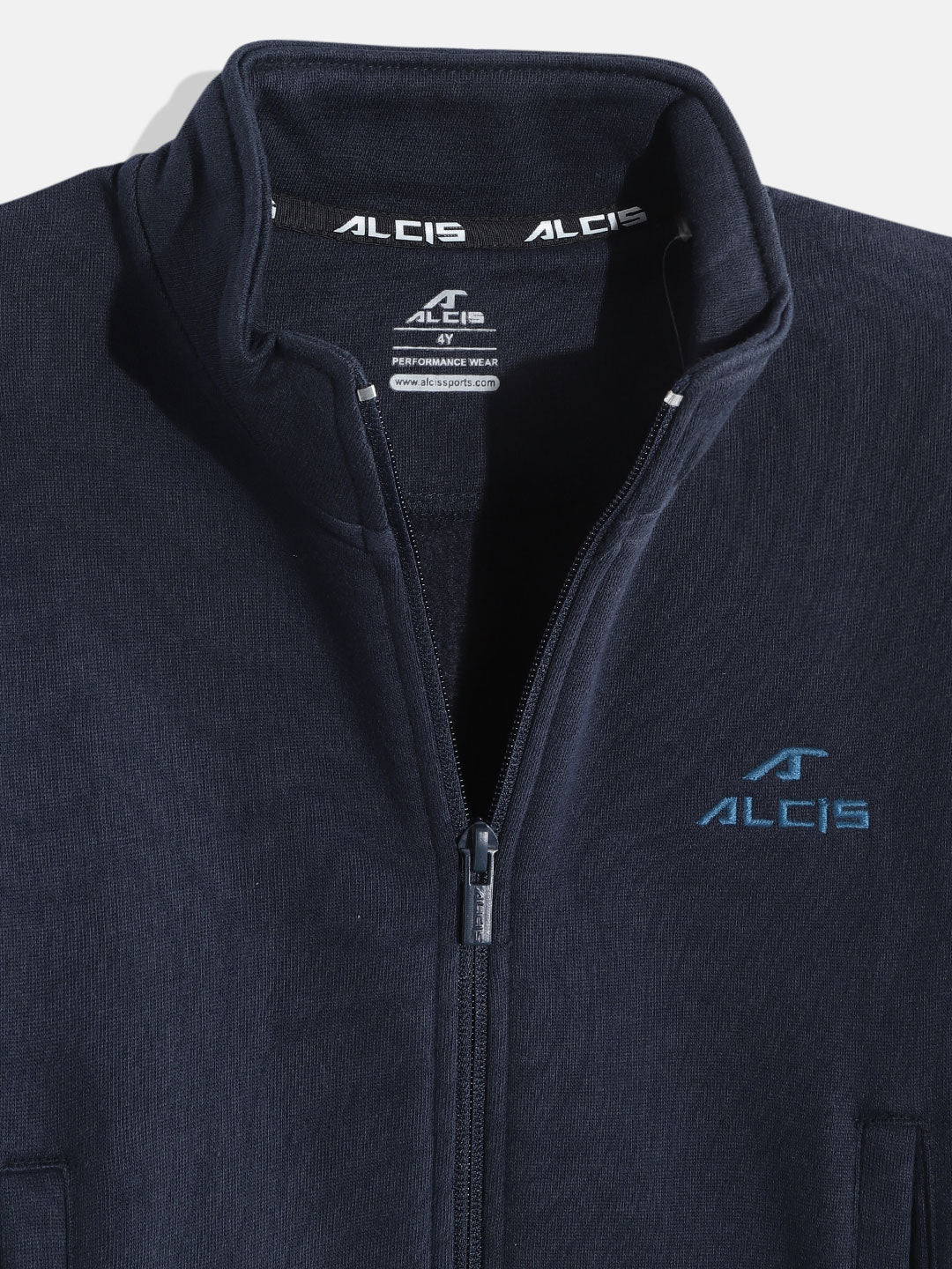 Alcis Boys Navy Blue Solid Sweatshirt