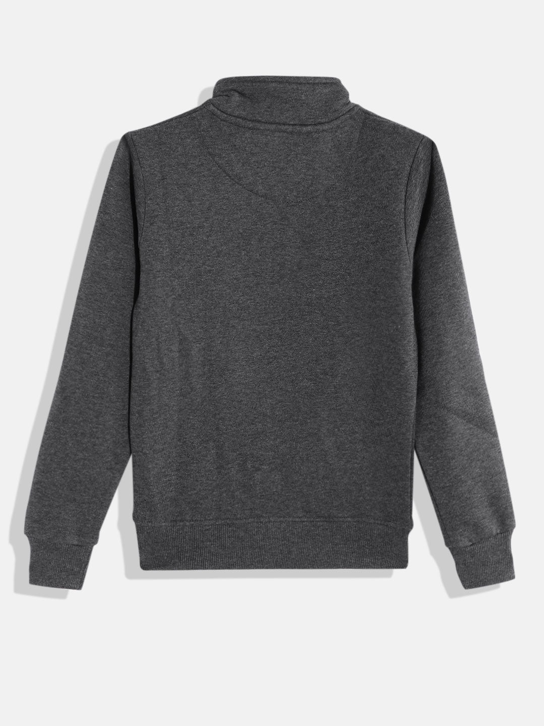 Alcis Boys Charcoal Grey Solid Sweatshirt