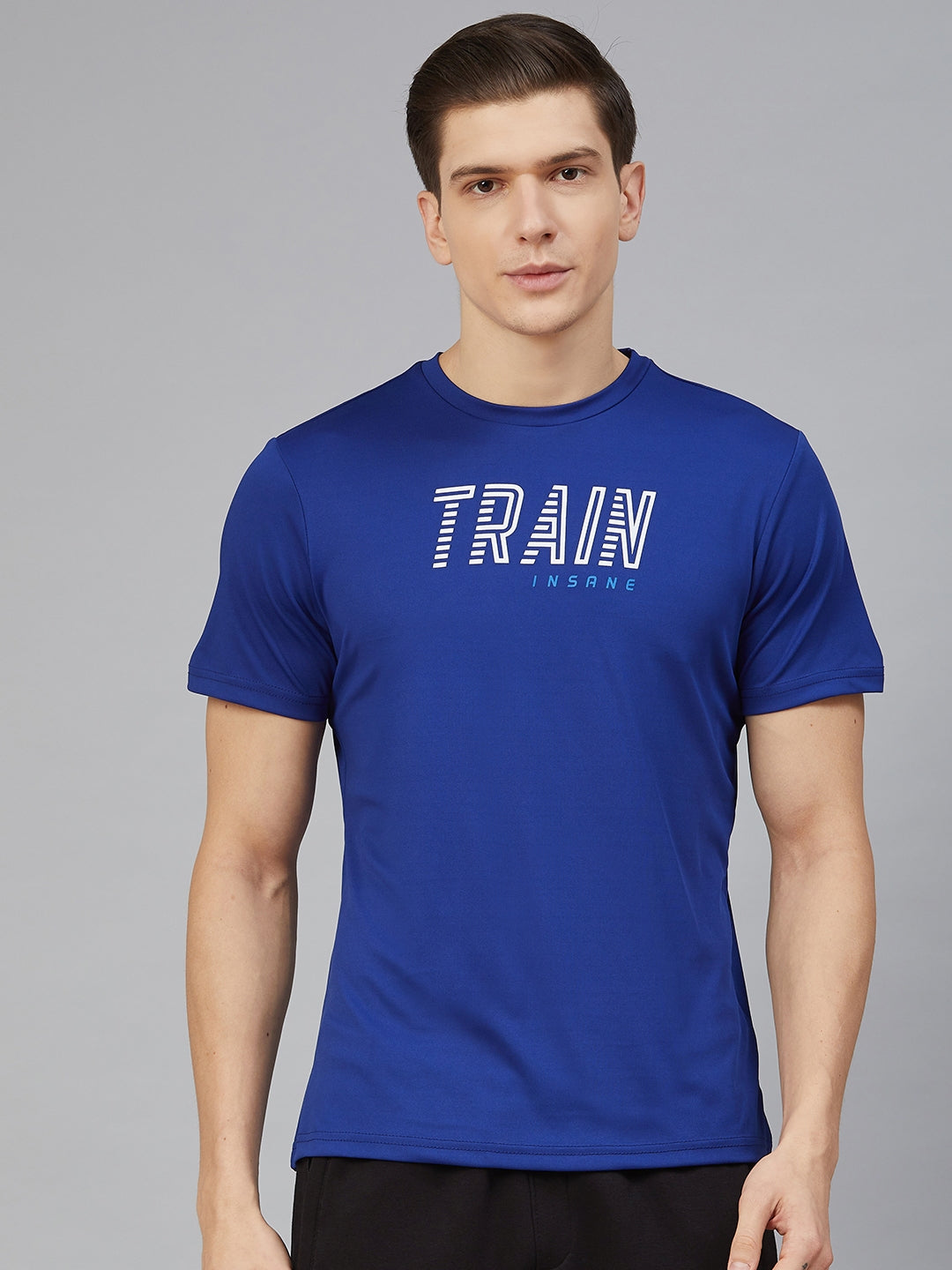 ALCIS Men Printed Blue Tee T-Shirt