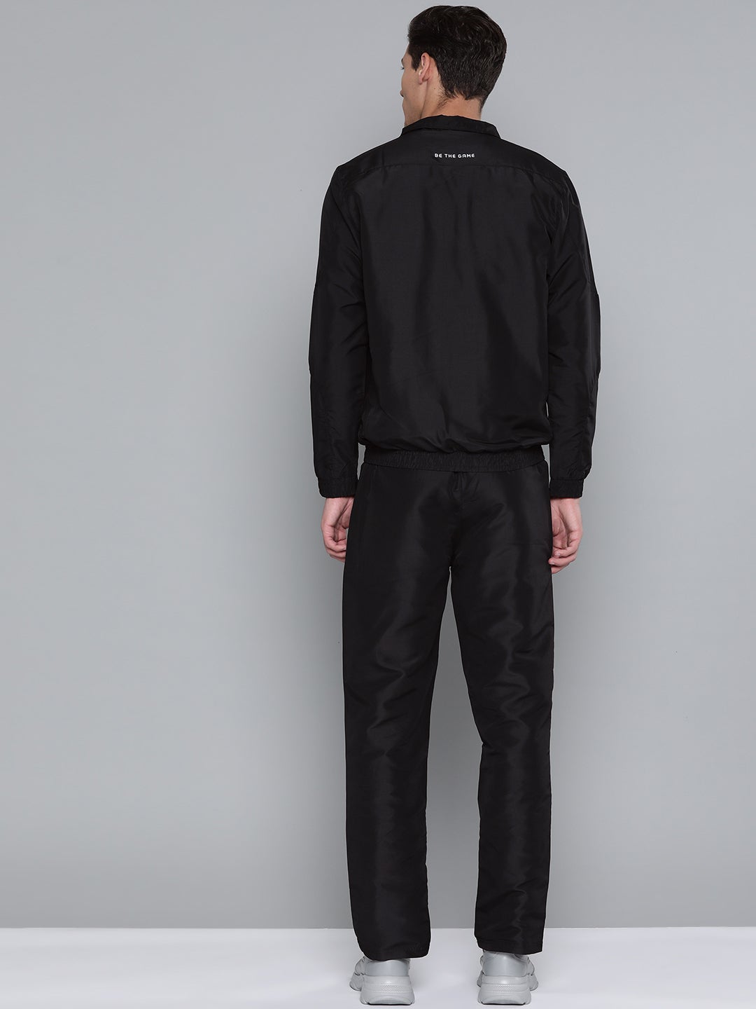 Alcis Men Self Design Black Track Suit