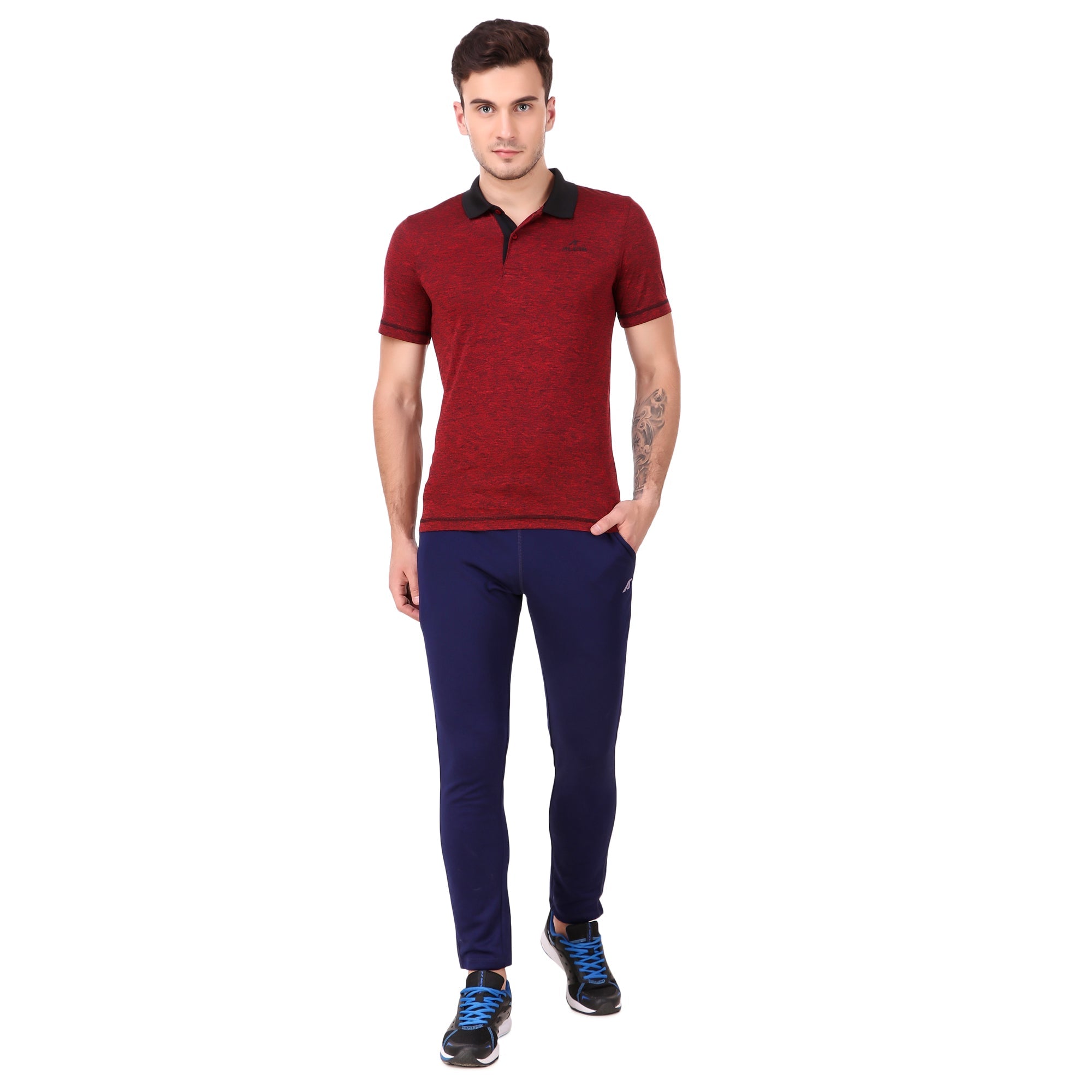 Alcis Men Solid Red Polo