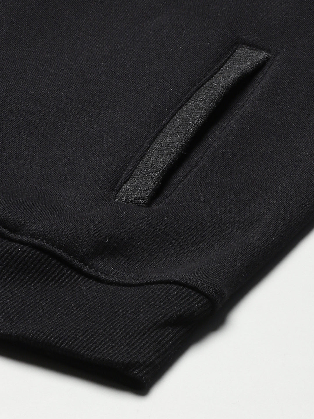 Alcis Men Black Charcoal Grey Melange Solid Cotton Regular Outdoor Sporty Jacket