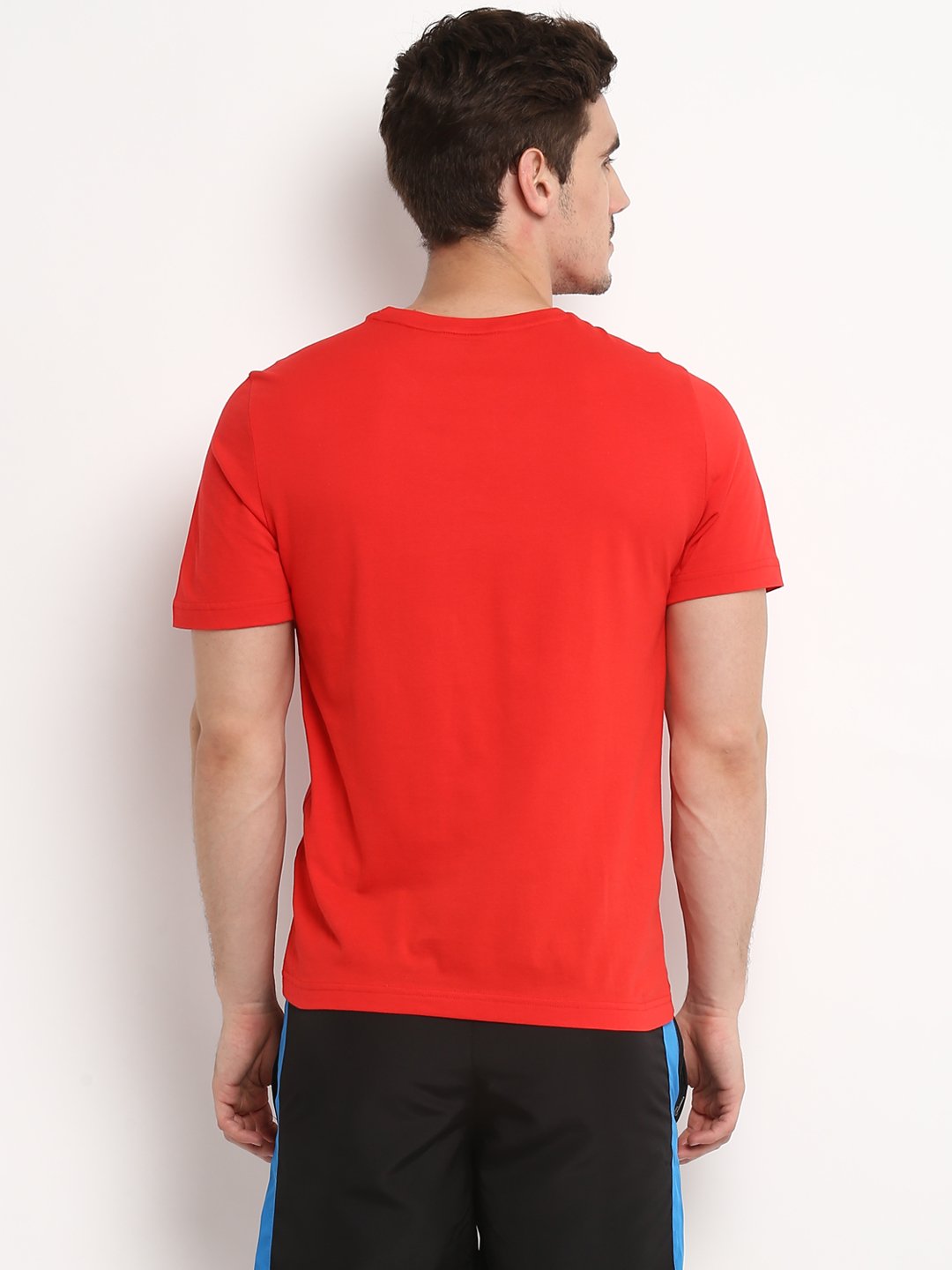 Alcis Men Red Printed Round Neck T-shirt
