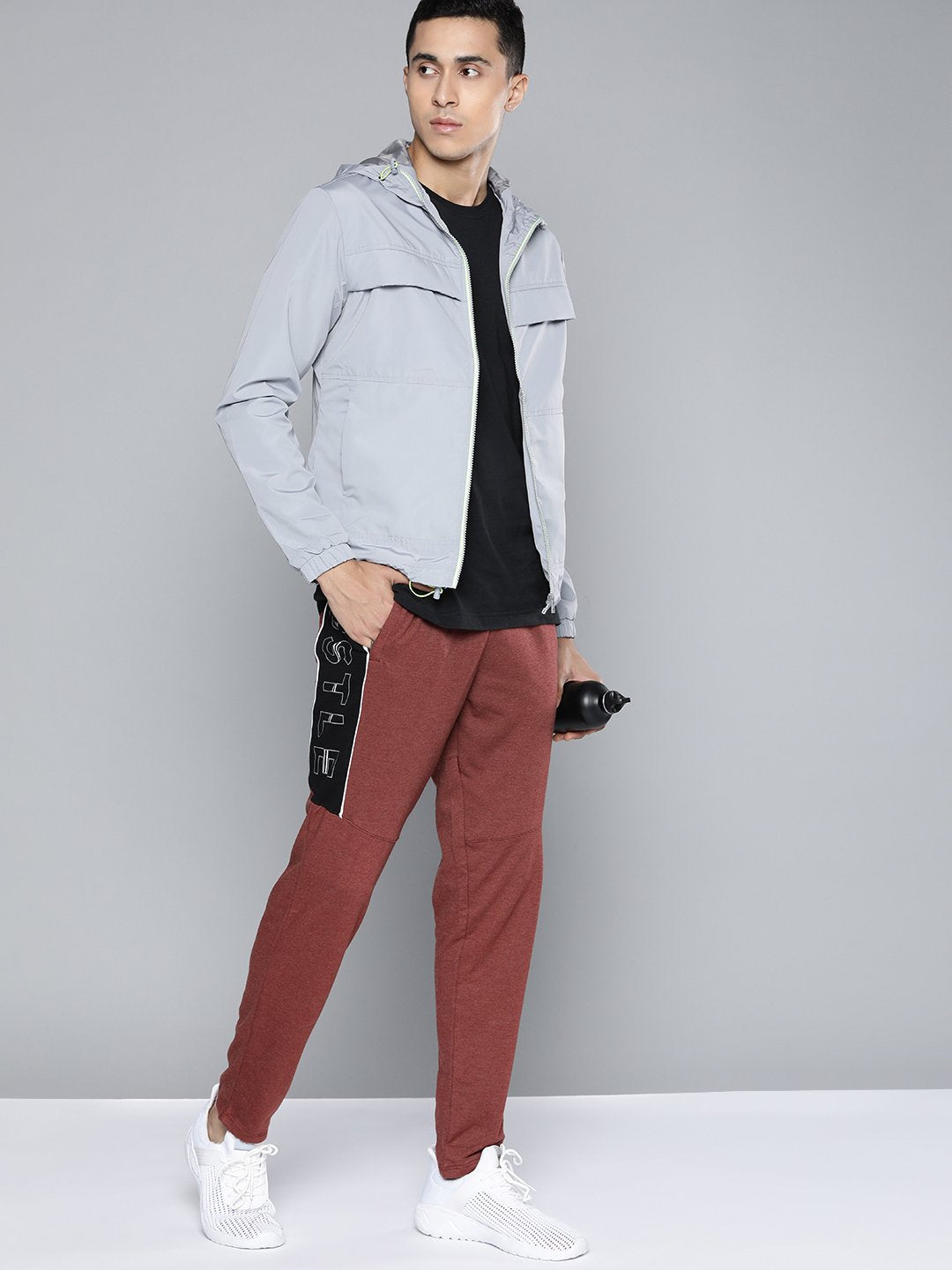 Alcis Men Red Solid Track Pant