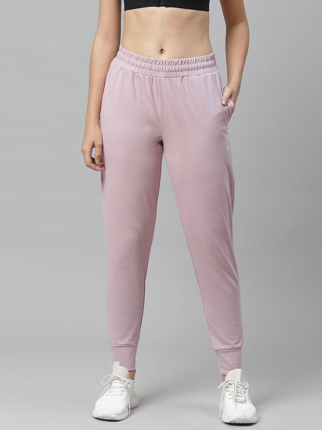 Alcis Women Solid Pink Jogger