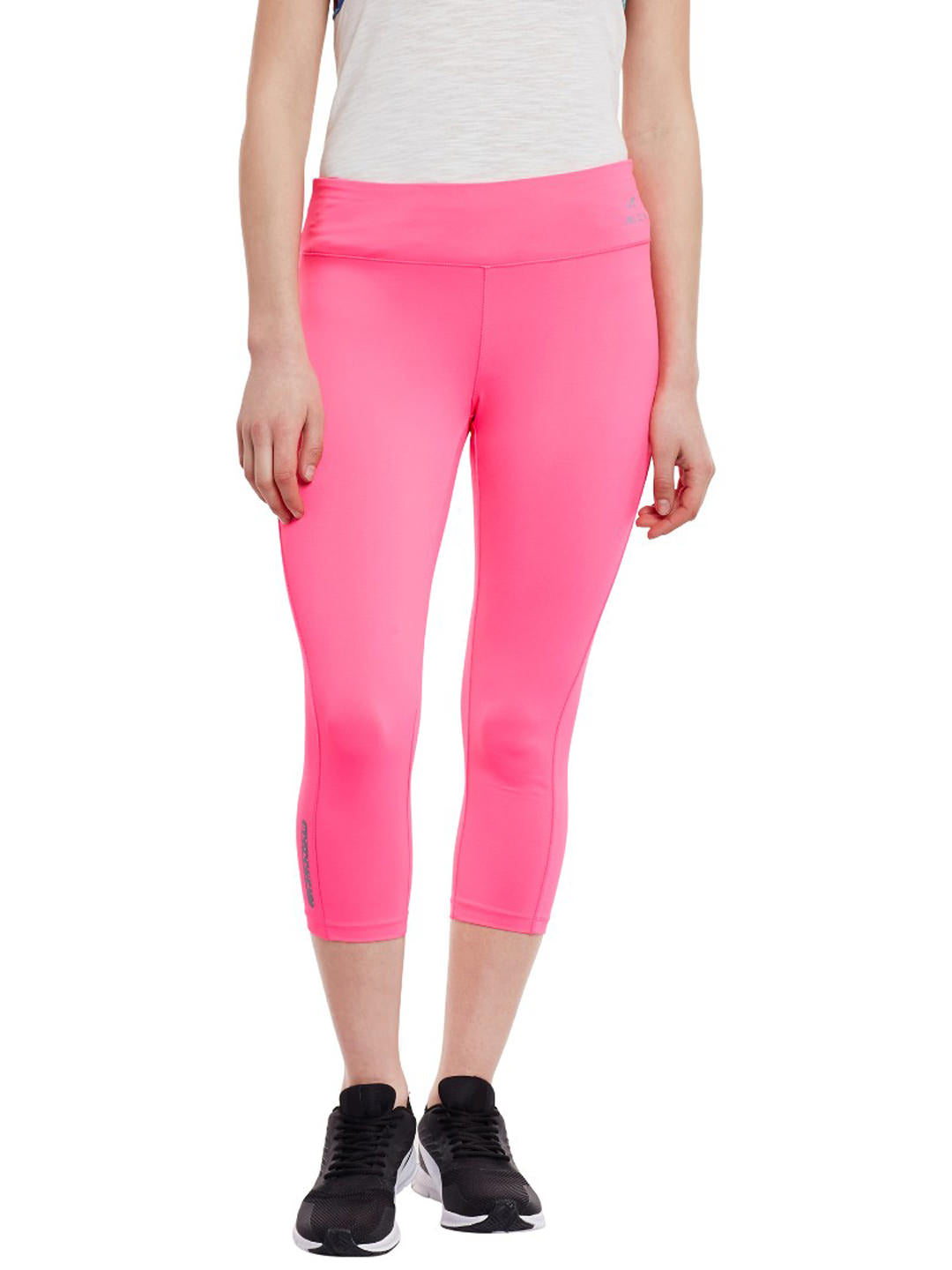 Alcis Women Solid Pink Tights ALWPA151453-XS