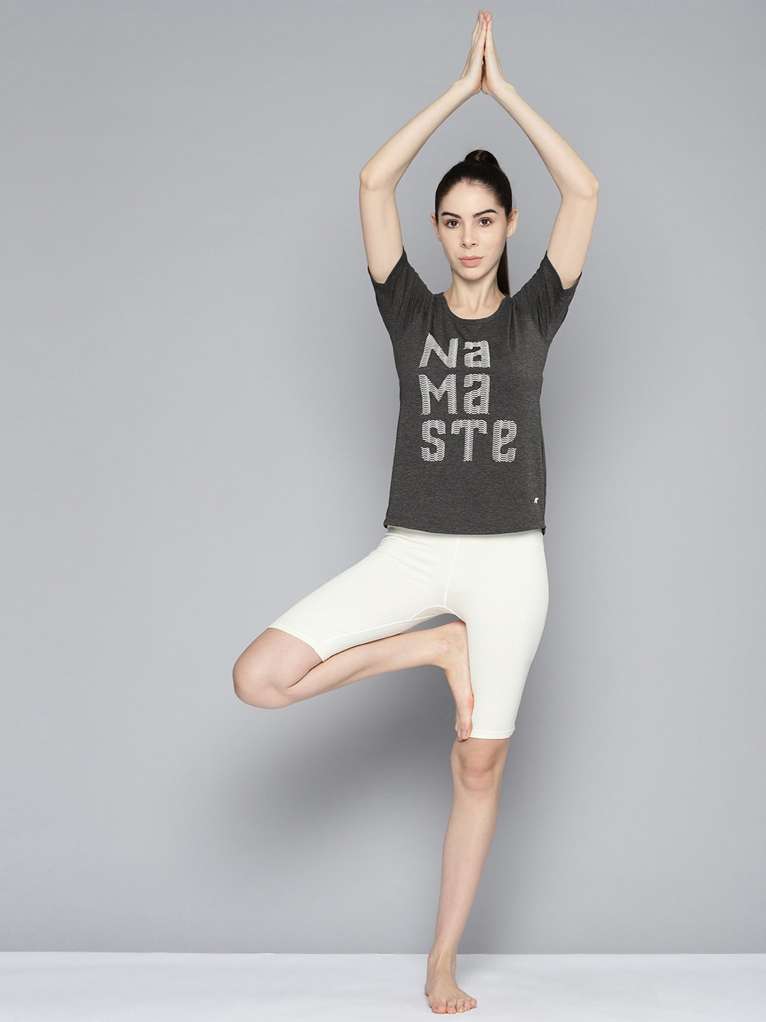Alcis Women Printed Yoga T-shirt